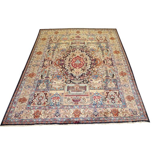 PERSIAN HANDMADE CARPET RUG SIGNED (1 of 7)