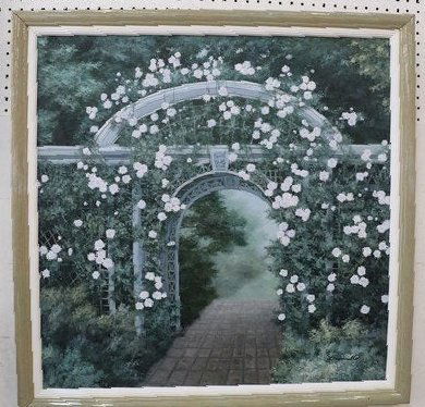 LARGE OIL PAINTING BY DIANE ROMANELLO (1 of 4)