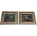 Pair of Mid Century Modern Oil Paintings. Illegible.