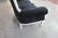 Large double seat throne chair in black cloth with a - 6