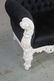 Large double seat throne chair in black cloth with a - 8