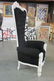Pair of Large White Wood Throne Chairs - 3