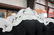 Pair of Large White Wood Throne Chairs - 4
