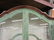 Large French style green and white painted display - 4