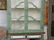 Large French style green and white painted display - 6