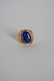 Fine 18K deep cornflower Blue Spinel Ring, Antique - 3
