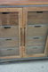 Fine modern style cabinet with two glass doors and - 4