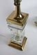 Fine pair of vintage Hollywood Regency style brass and - 5