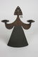 Modern Bronzed Candle Holder - 2
