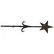 18th century forged iron antique star possibly from a