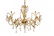 ELEGANT HOLLYWOOD REGENCY VINTAGE GILT CHANDELIER