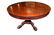 LARGE ROUND EMPIRE MAHOGANY CLAW FOOT DINING TABLE