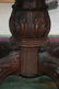 LARGE ROUND EMPIRE MAHOGANY CLAW FOOT DINING TABLE - 5