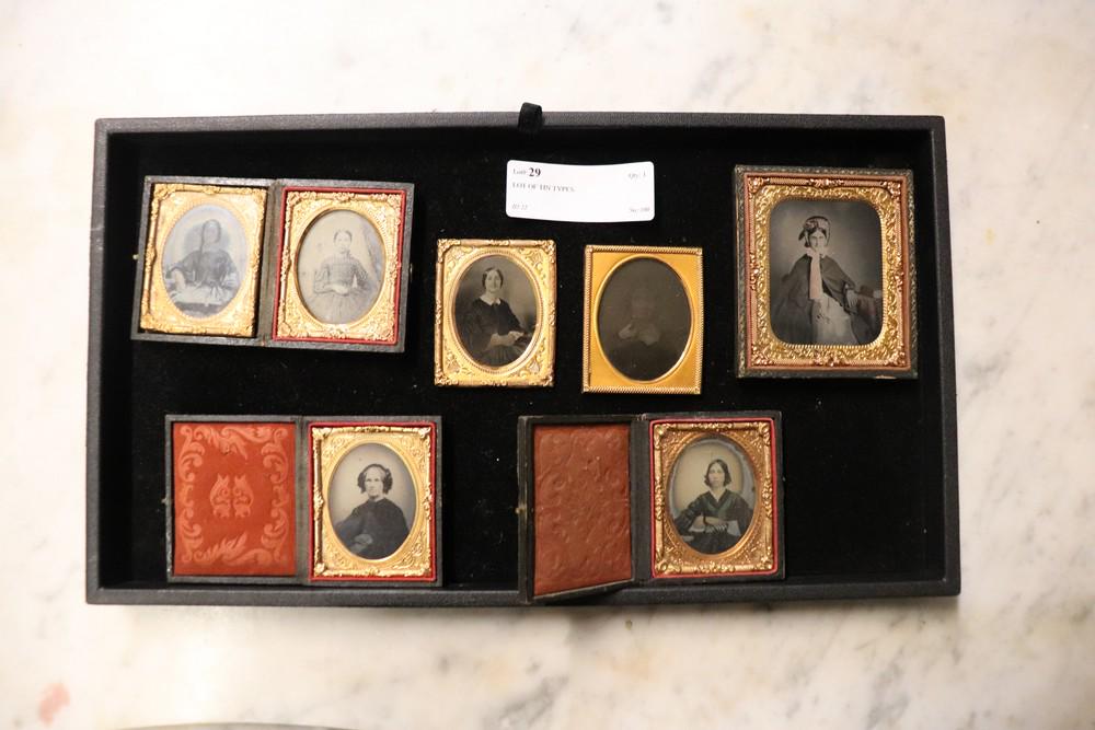 LOT OF 6 ANTIQUE TIN TYPES - DAGUERREOTYPE (1 of 4)
