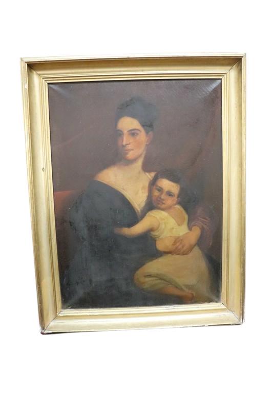 LARGE PORTRAIT PAINTING AMERICAN (1 of 6)