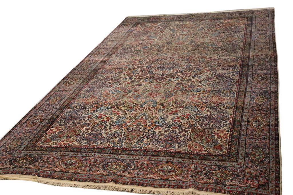 LARGE ANTIQUE PALACE SIZE KIRMAN PERSIAN CARPET (1 of 5)