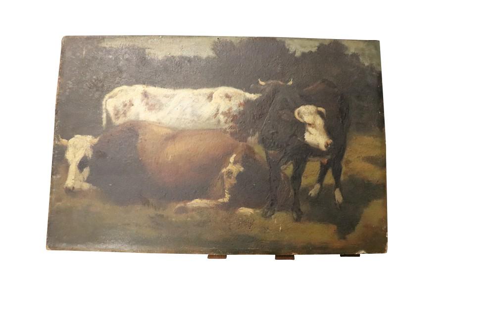 19TH CENTURY ENGLISH SCHOOL PORTRAIT OF COWS (1 of 6)
