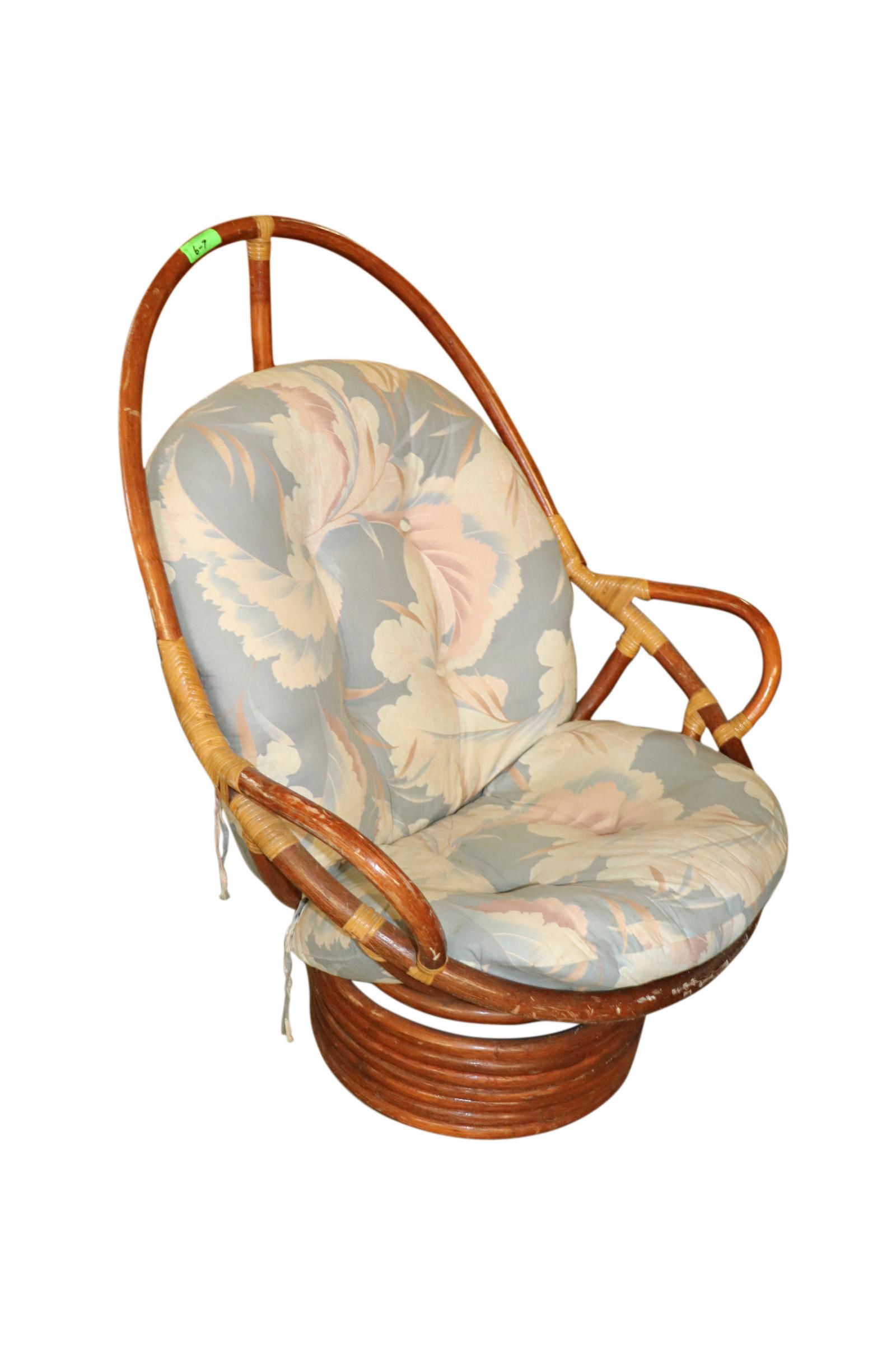 BAMBOO BOHO CHIC SWIVEL CHAIR (1 of 5)