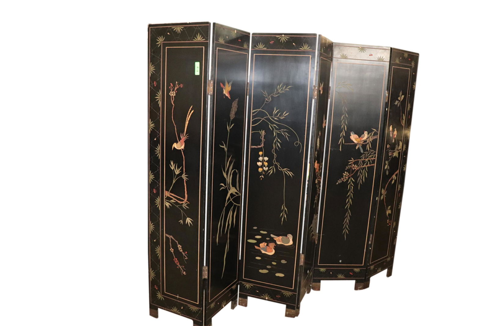 BLACK ASIAN FOLDING SCREEN (1 of 1)