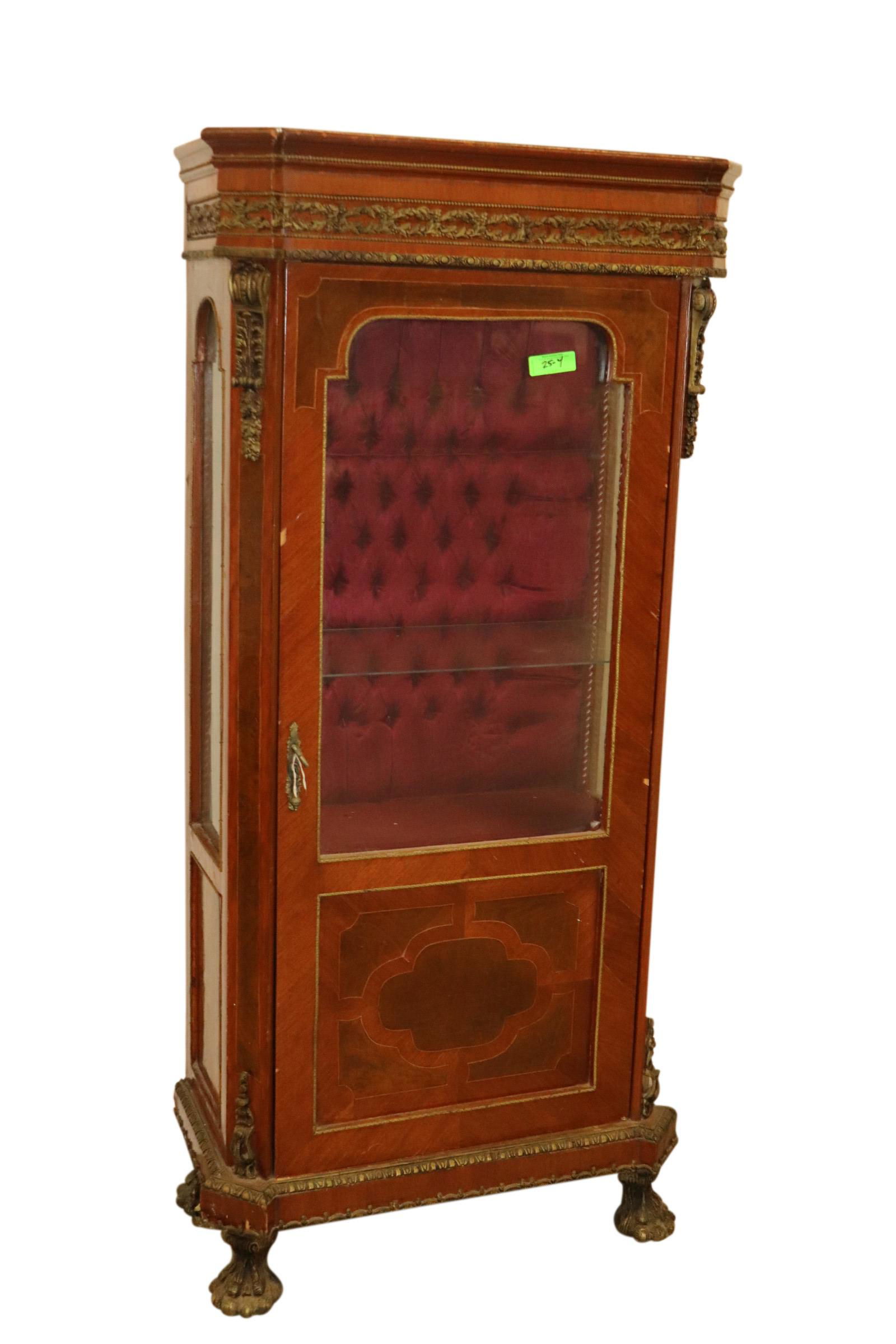 REPRODUCTION FRENCH CURIO CABINET (1 of 5)
