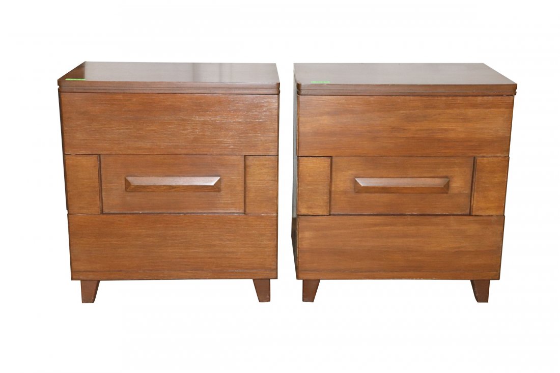PAIR TRIBOND III BACHELORS CHEST: Pair of Tribond III bachelors chest measuring 33.75 inches by 30.25 inches by 19.25 inches deep. Scratches to finish and minor discoloration.