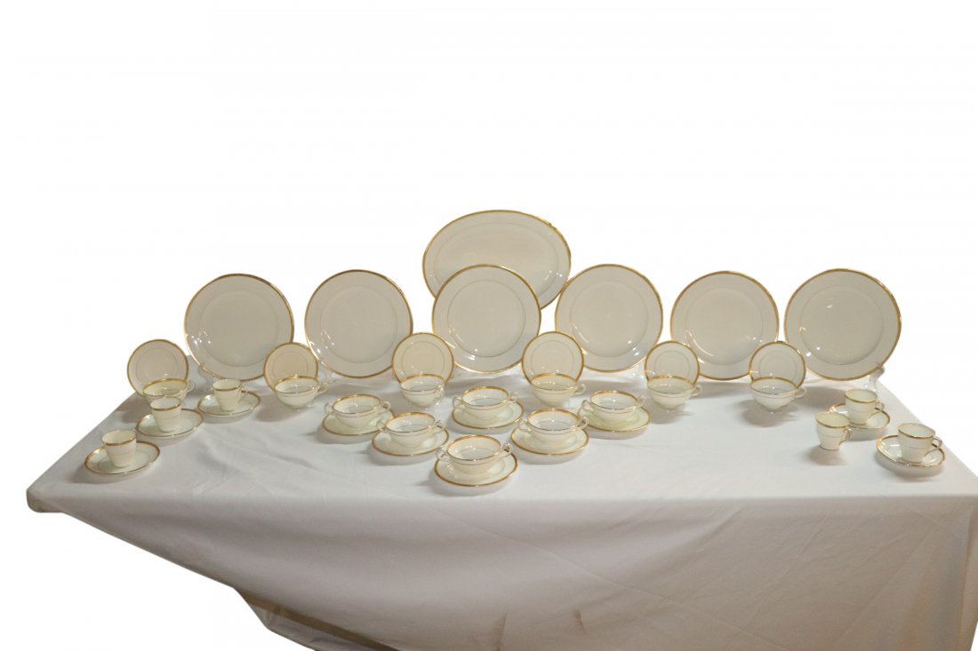 MINTON GOLD RIM DINNERWARE SET (1 of 1)