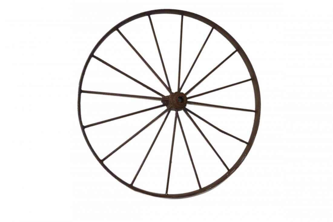 Large Antique Wagon Wheel (1 of 3)