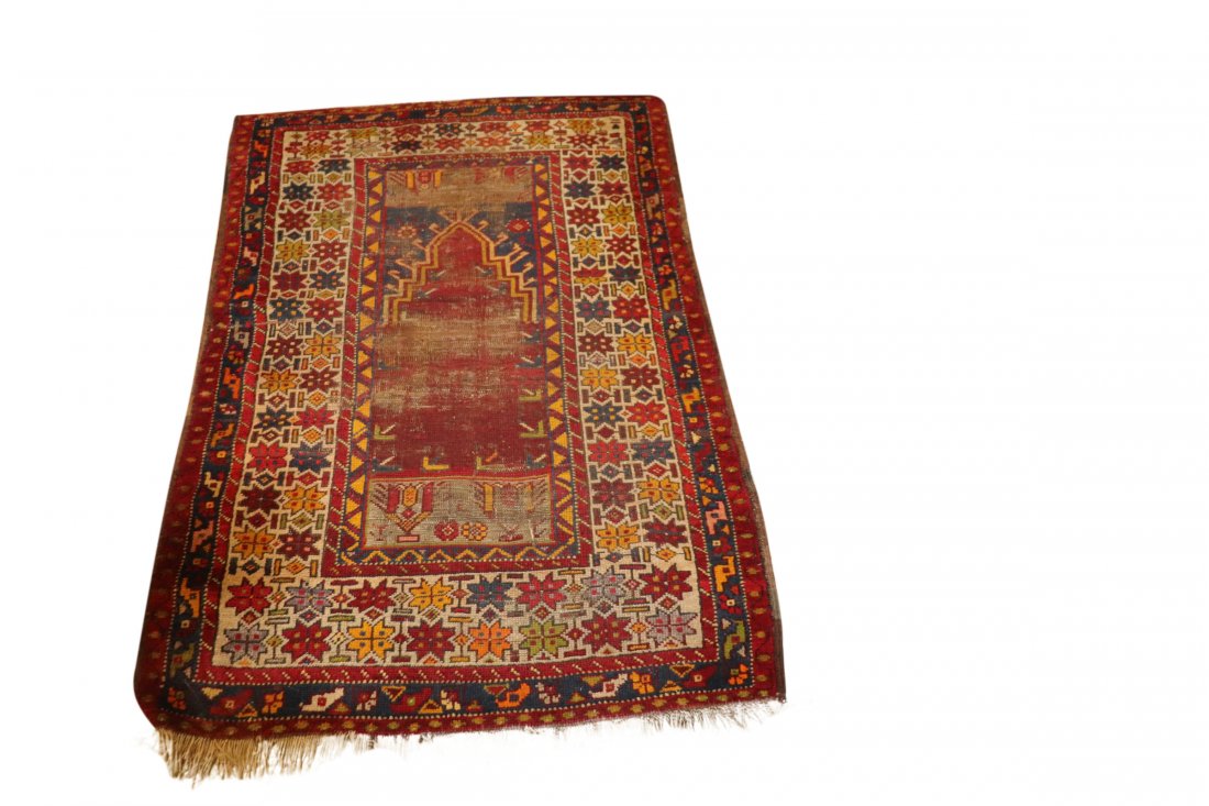 Antique Turkish Prayer Carpet (1 of 3)