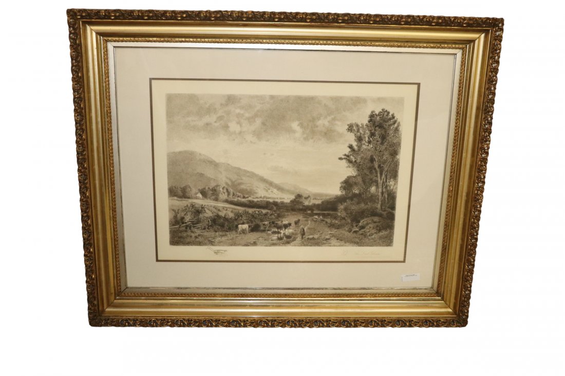 Large Antique Etching By James King (1 of 6)