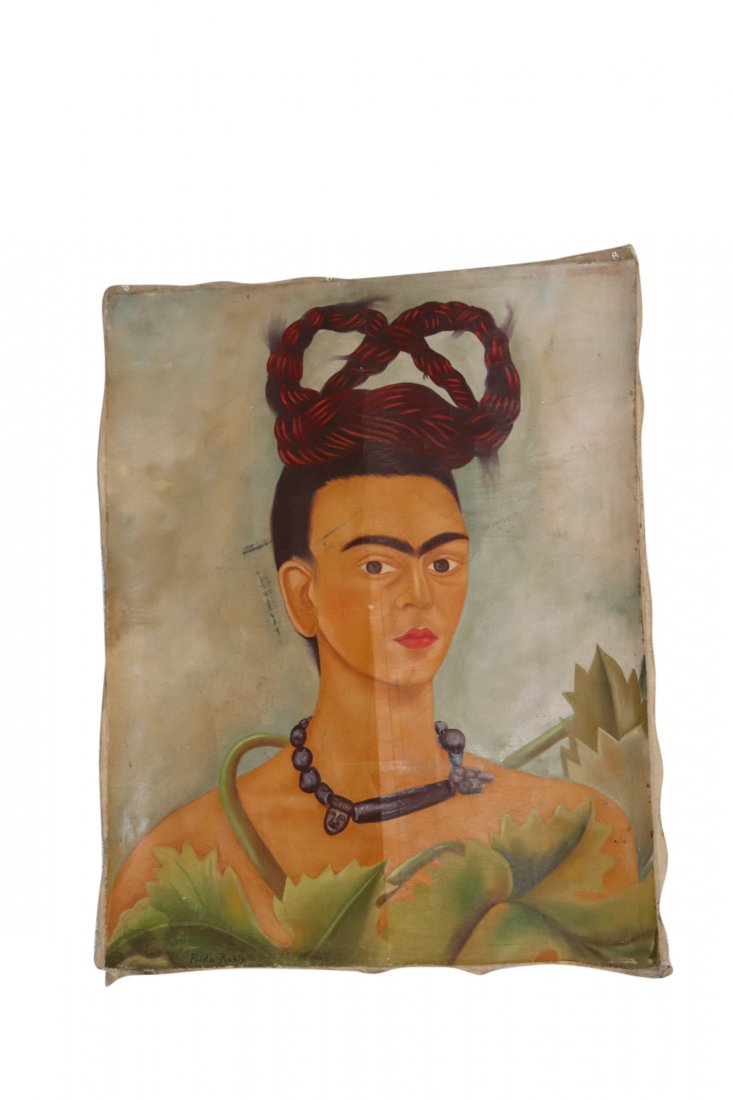 Oil.Painting Portrait Of Frida Kahlo Signed Frida Kahlo (1 of 3)