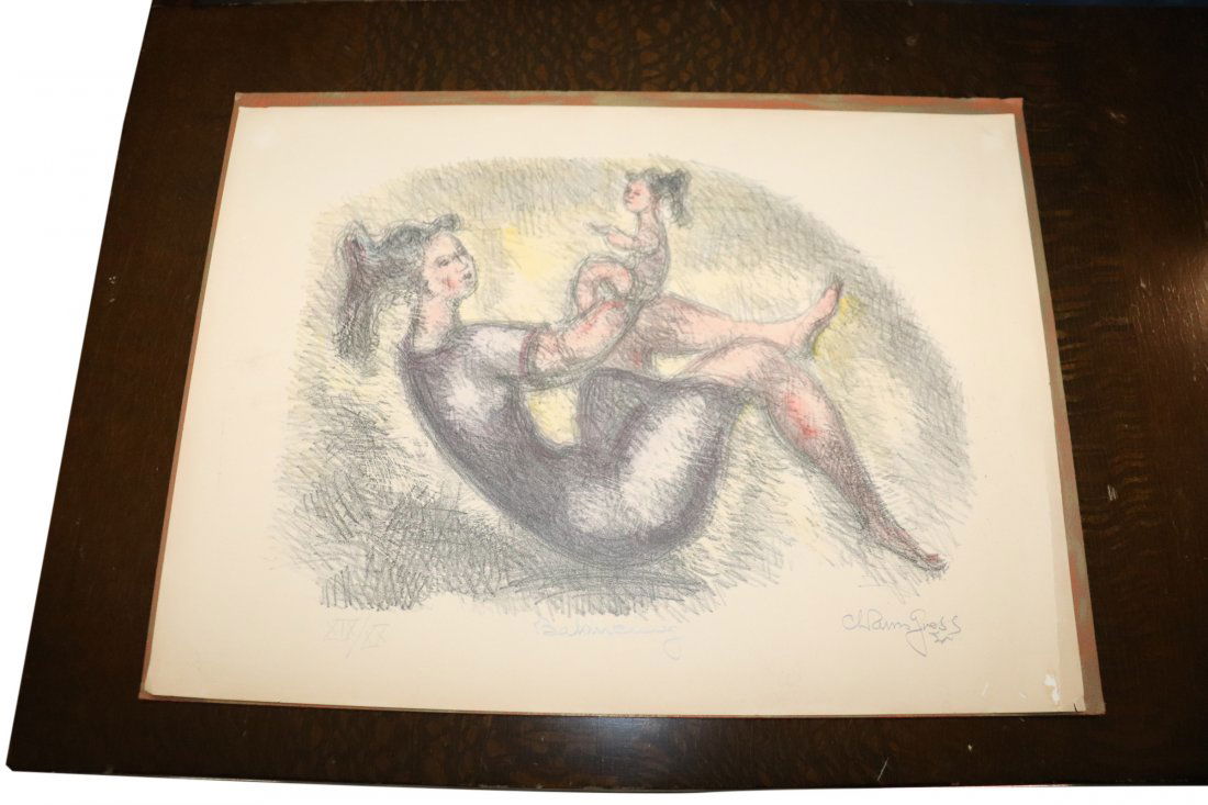Chaim Gross (1904 Austria–1991 USA) Signed Lithograph (1 of 4)