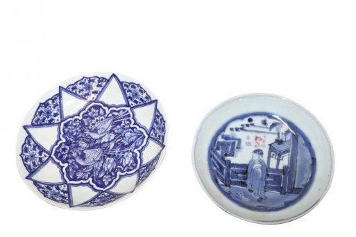 2 Antique Chinese Asian Plates (1 of 7)