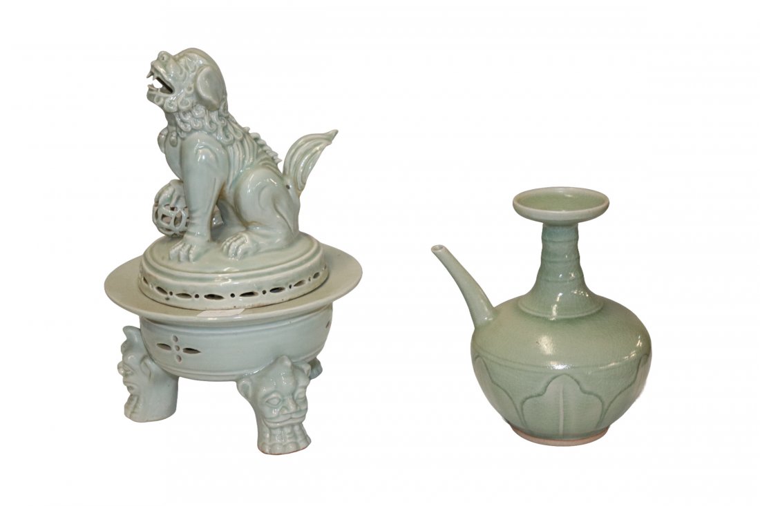 2 Asian Celadon Items (1 of 3)