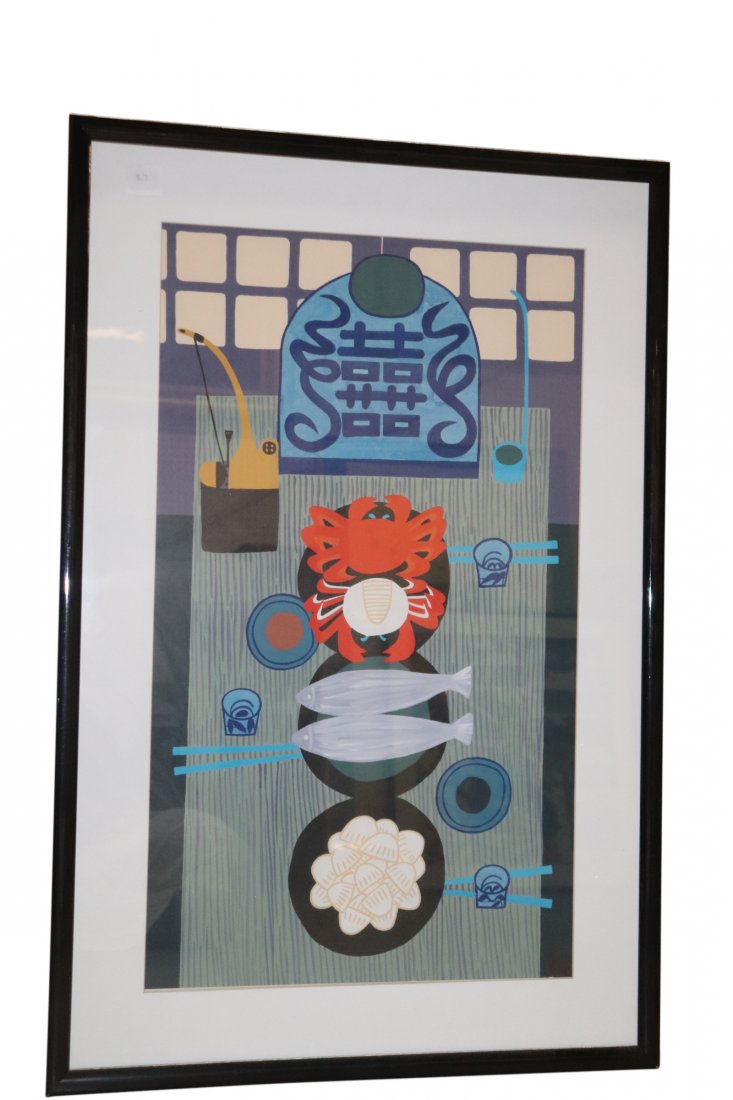 Large Chinese Peasant Painting (1 of 1)