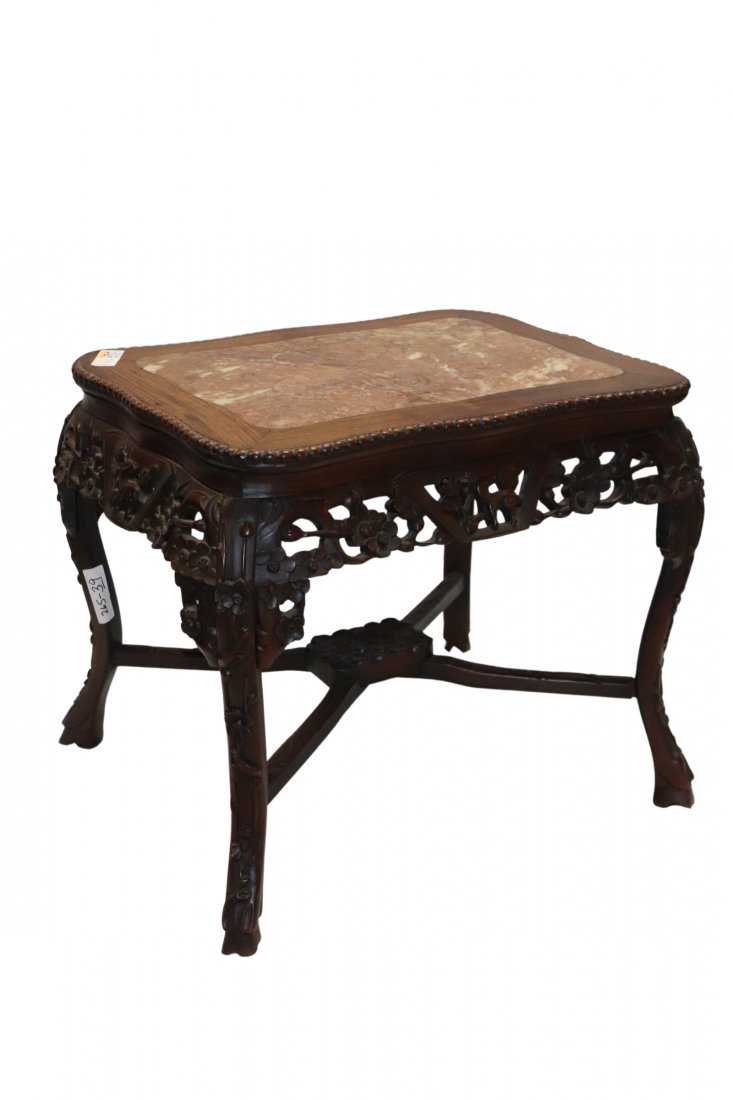 Antique Chinese Marble Top Table (1 of 7)