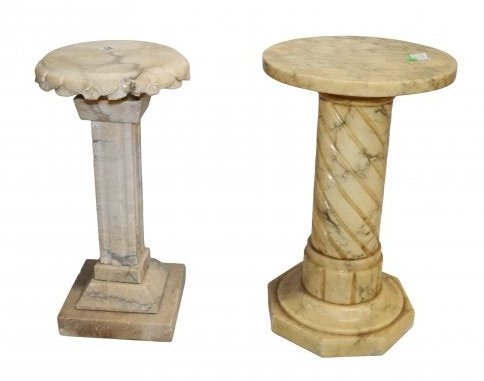 Pair of Marble / Stone Pedestals (1 of 5)