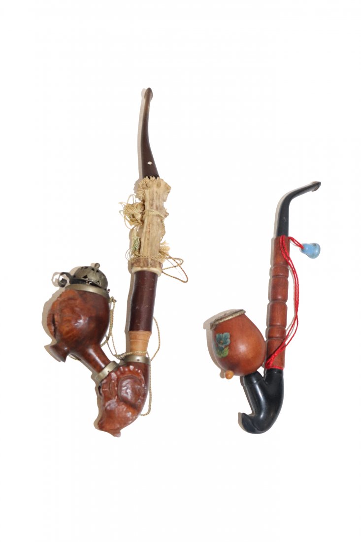 2- Vintage Swill Smoking Pipe Carved Imported Briarwood (1 of 4)