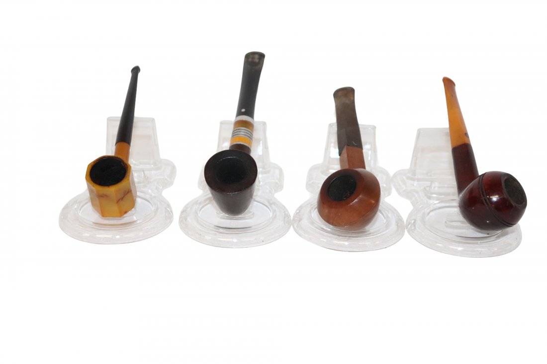 Collection of 4 Retro Briarwood Smoking Pipes (1 of 6)