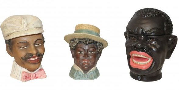 Collection of  Vintage 3 Black Americana Tobacco Jars (1 of 16)