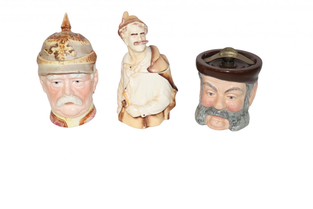 Collection of 3 Vintage Tobacco Jars with Lids (1 of 15)