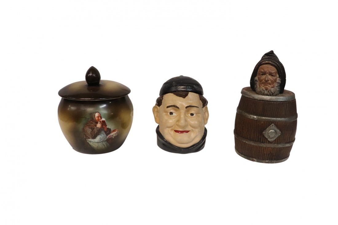 3 Vintage  Tobacco Jars with Lids (1 of 11)