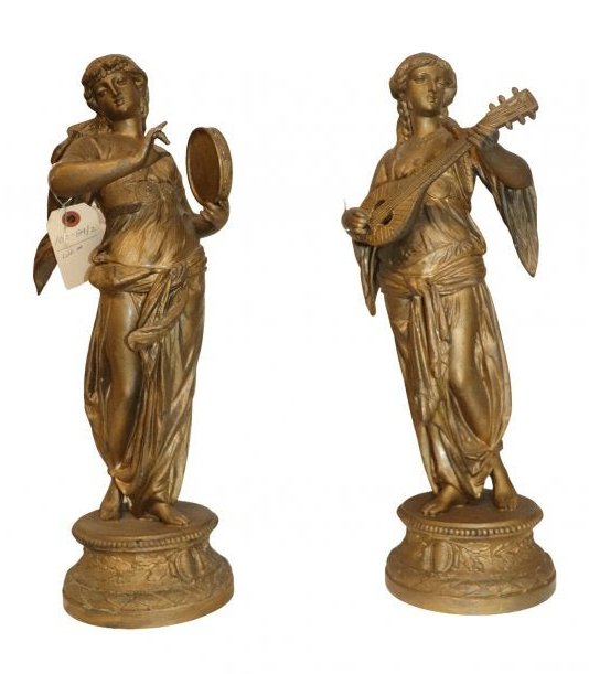Pair of Metal Statues, Madrigals (1 of 6)