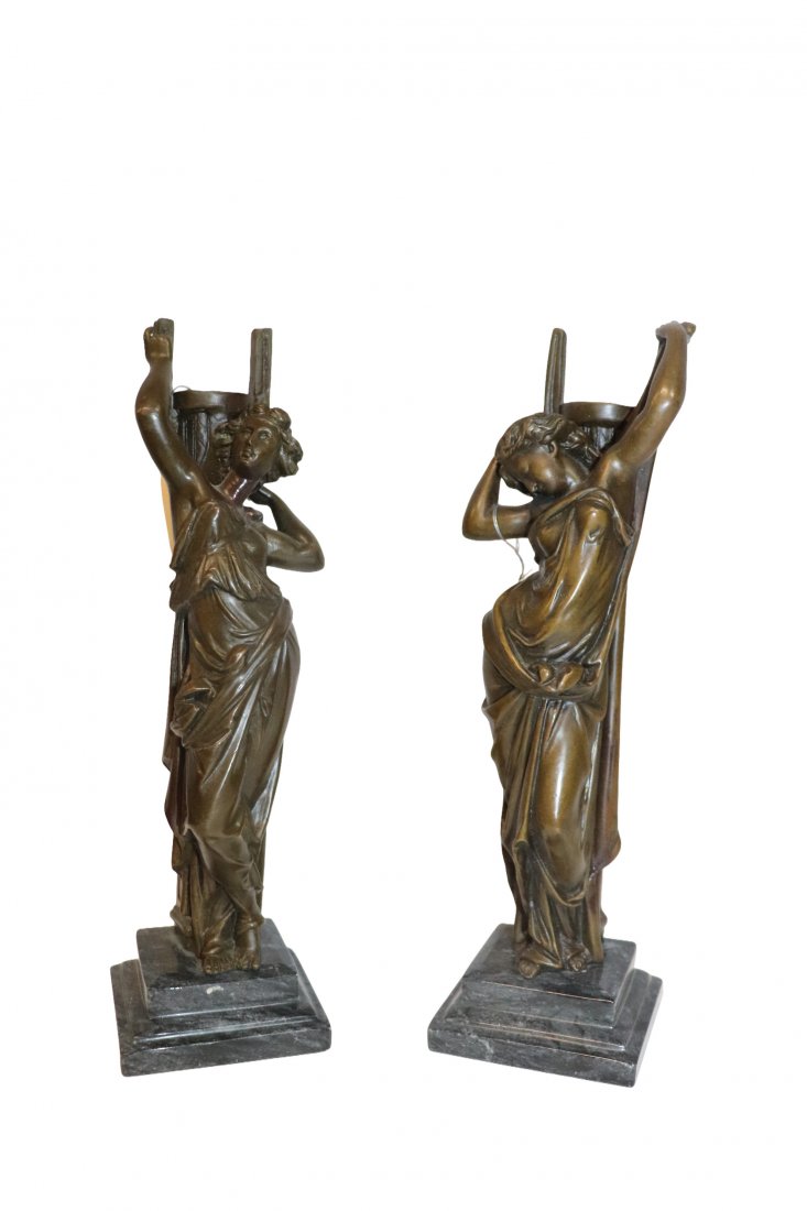 Antique Bronze Candleholders (1 of 3)