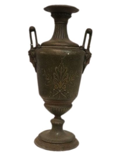 Great Iron Patinaed  Vase (1 of 6)