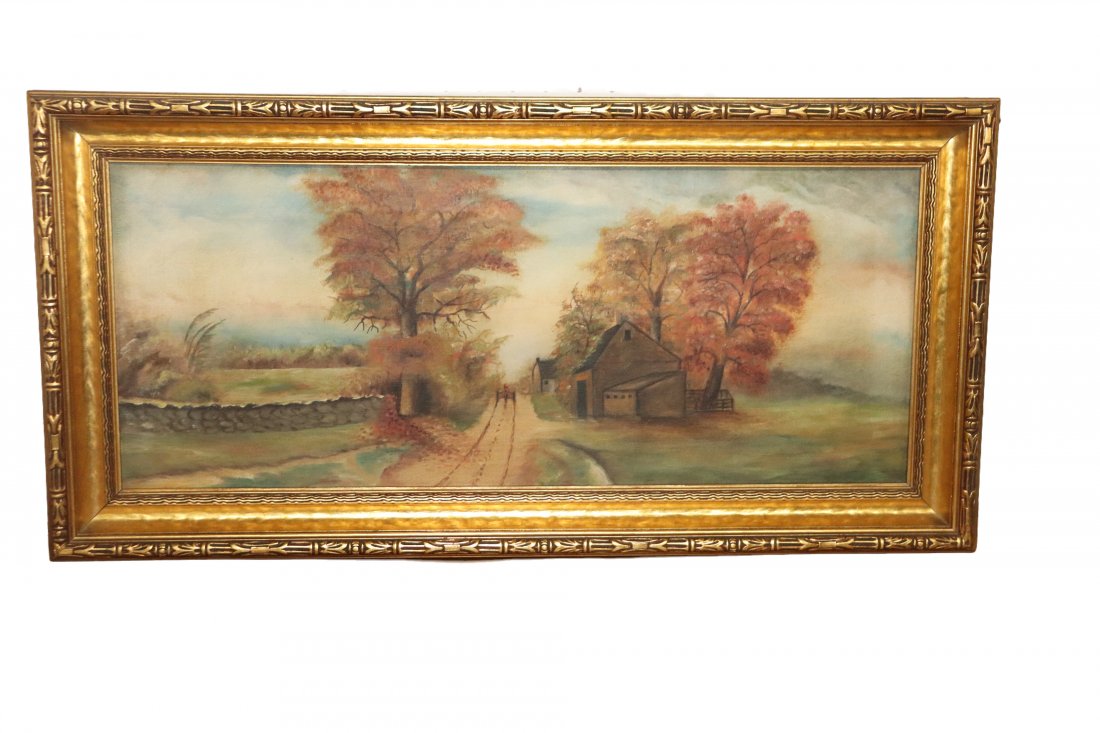 Vintage Landscape Oil on Canvas (1 of 6)