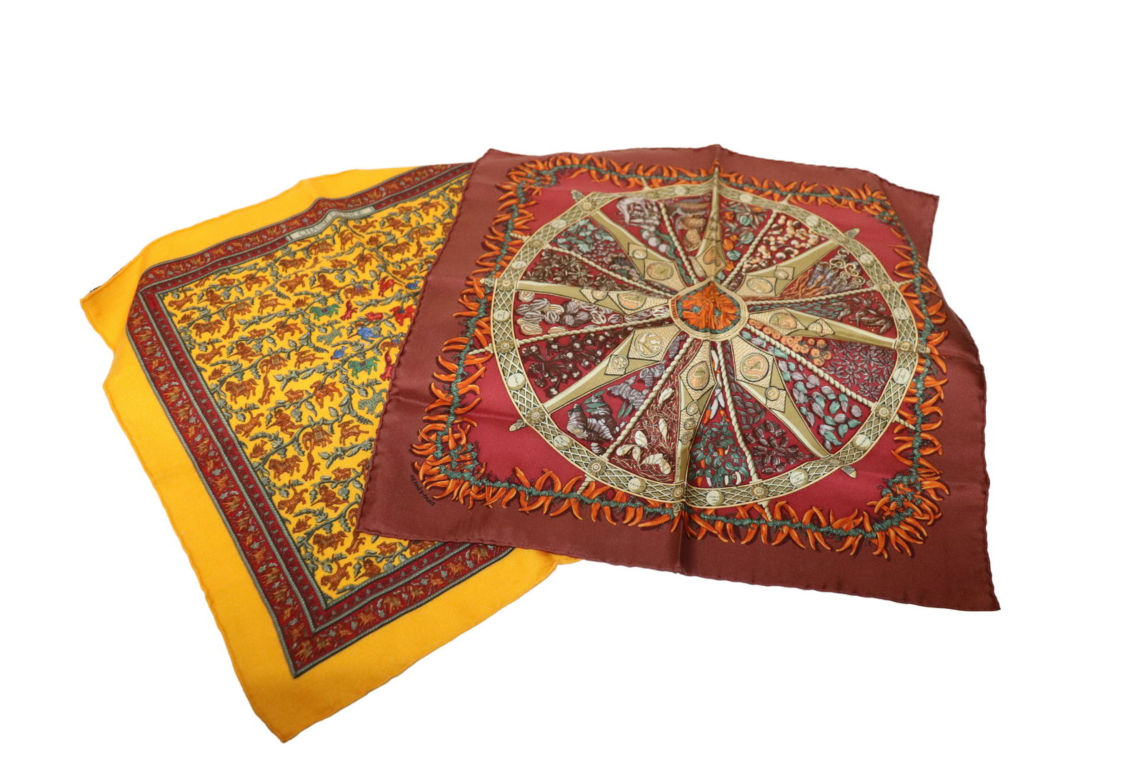 Collection of  2 Hermes Pocket Squares (1 of 13)
