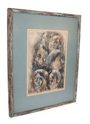 William Barnett Signed Water color  Painting (1 of 7)