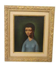Signed J.P. Capron Oil on Canvas (1 of 3)