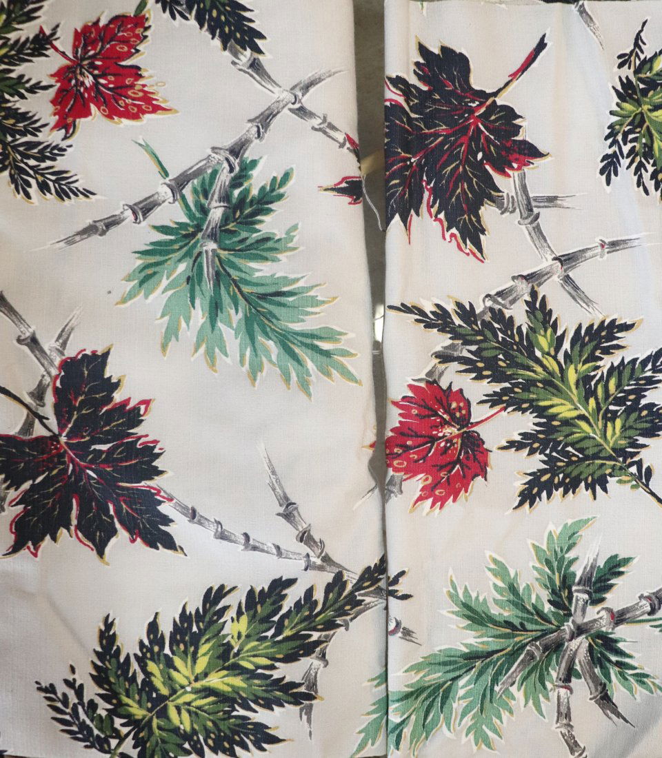 Mid Century Original Bark Cloth Never used Fabric (1 of 5)