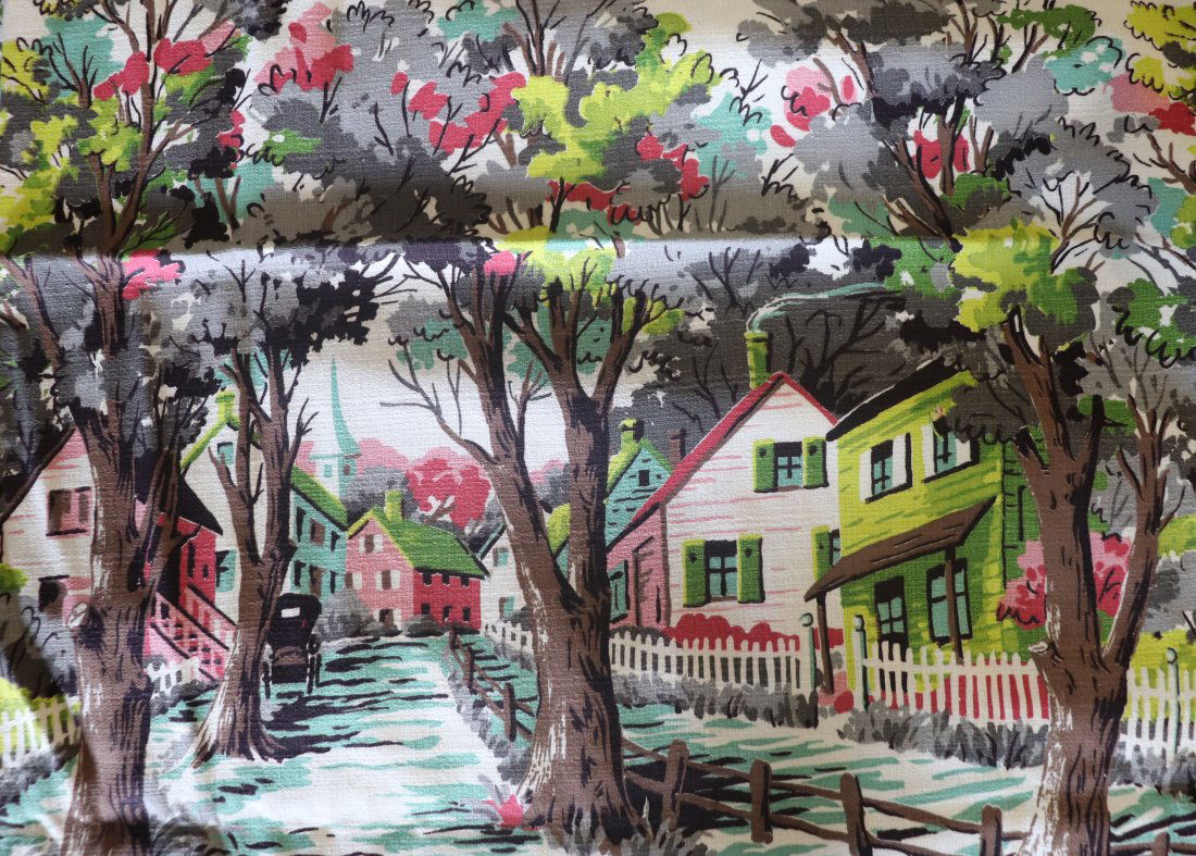 MCM Rare Saisun Original Bark Cloth Fabric (1 of 5)